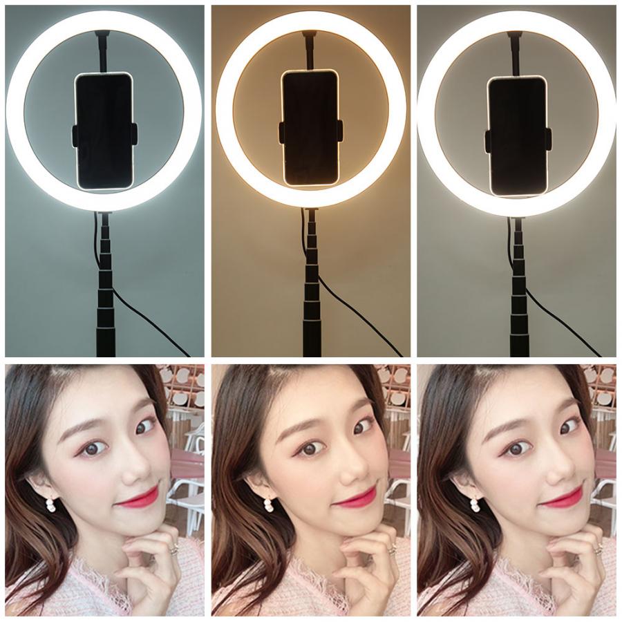 G1-3560 LED körfény, körlámpa, ring light 28cm átmérővel, hordozható-2