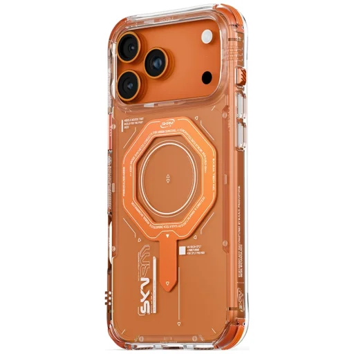 iPhone 17 Pro Max Skinarma Magma tok Mágneses Töltés Narancs - 2