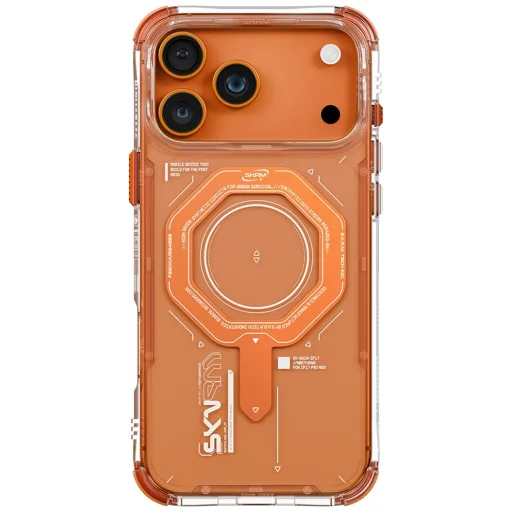 iPhone 17 Pro Max Skinarma Magma tok Mágneses Töltés Narancs - 3