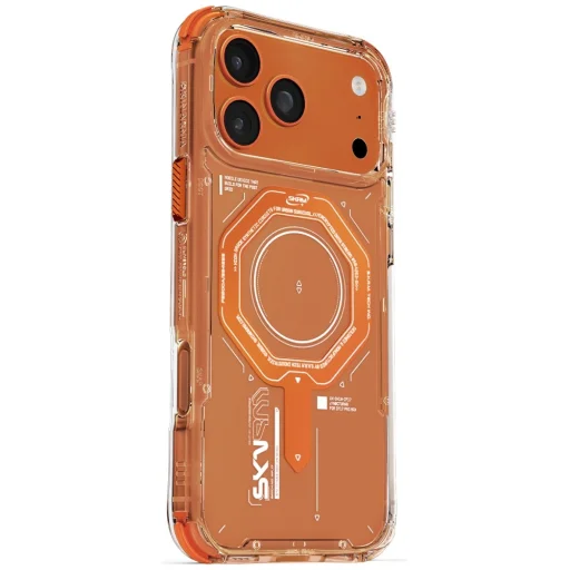 iPhone 17 Pro Max Skinarma Magma tok Mágneses Töltés Narancs - 1