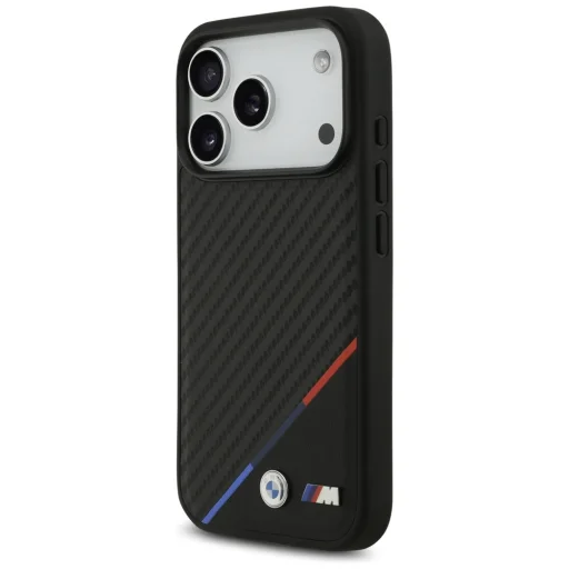 iPhone 17 Pro BMW M Carbon Tricolor Line MagSafe fekete tok - 2