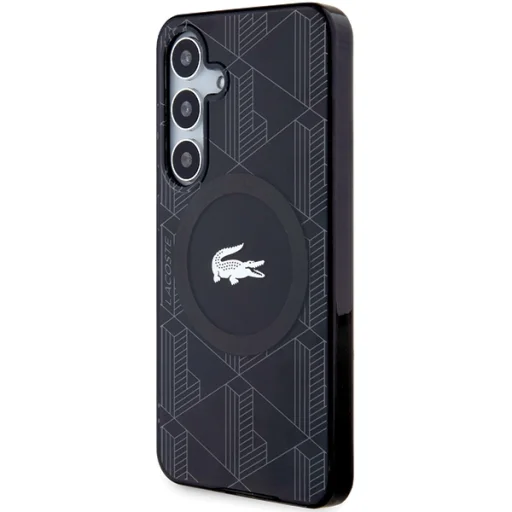 Samsung Galaxy S24 LCHMS24SUBSK S24 S921 fekete kemény tok IML Blend Monogram MagSafe tok - 2