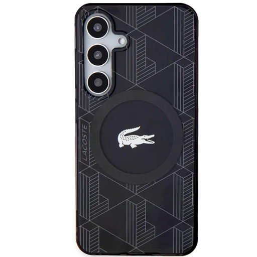 Samsung Galaxy S24 LCHMS24SUBSK S24 S921 fekete kemény tok IML Blend Monogram MagSafe tok - 3