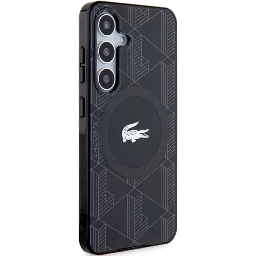 Samsung Galaxy S24 LCHMS24SUBSK S24 S921 fekete kemény tok IML Blend Monogram MagSafe tok - 4