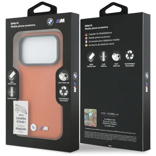 iPhone 17 Pro Max BMW M Metal Logo MagSafe narancssárga tok - 8