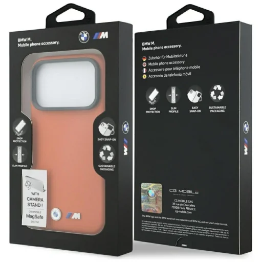 iPhone 17 Pro BMW M Metal Logo MagSafe narancssárga tok - 8