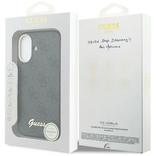 iPhone 17 Guess 4G Script MagSafe tok fekete - 8