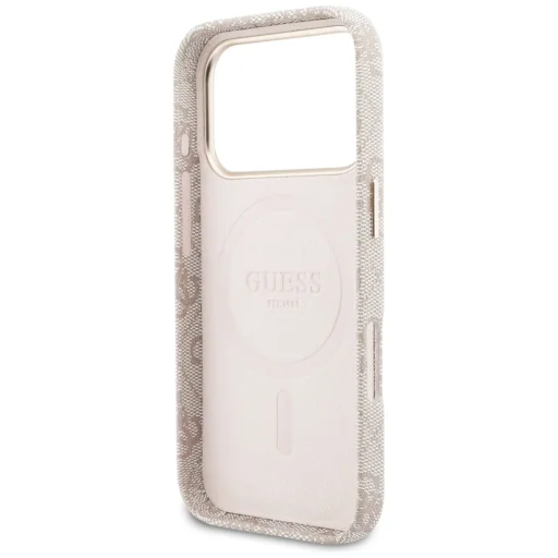 iPhone 17 Pro Max Guess 4G Script MagSafe tok rózsaszín - 7