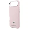 iPhone 17 Air Karl Lagerfeld Karl & Choupette Head Pins Saffiano MagSafe tok rózsaszín thumbnail