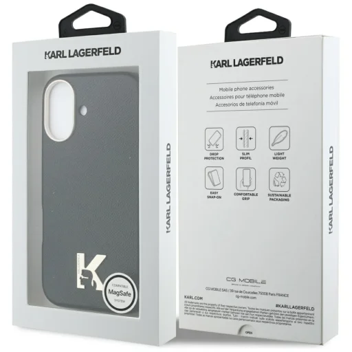 iPhone 17 Karl Head Logo MagSafe tok fekete - 8