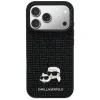 iPhone 17 Pro Karl Lagerfeld Strasszok Karl&Choupette Pin fekete tok thumbnail