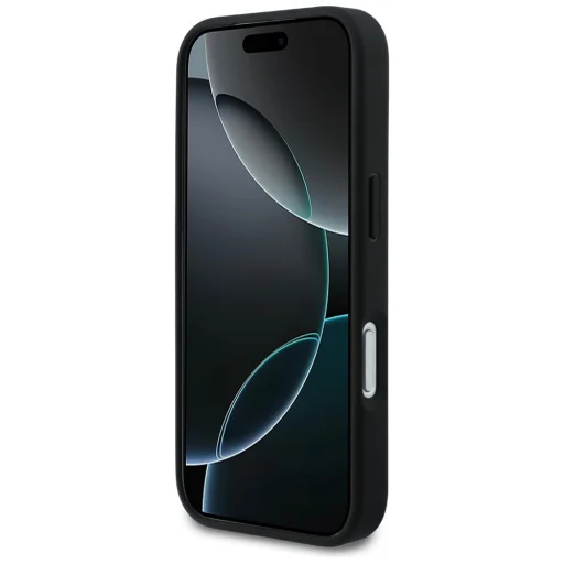 iPhone 17 Pro Karl Lagerfeld Strasszok Karl&Choupette Pin fekete tok - 5