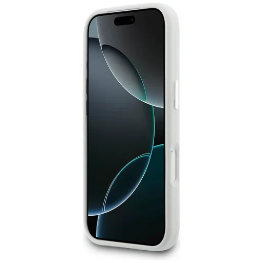 iPhone 17 Pro Max Lacoste HC Szilikon Fém Logó MagSafe tok szürke - 5