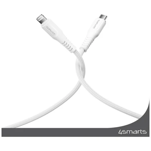 4smarts Lightning - USB-C kábel 30W 1,5m fehér - 6