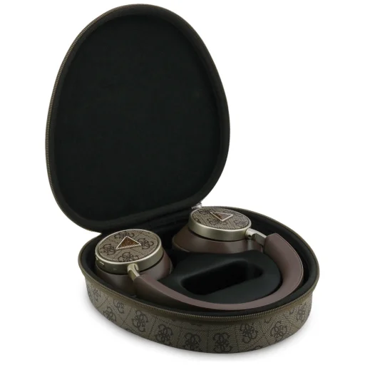 Guess 4G Triangle Logo Bluetooth ENC barna fejhallgató - 5