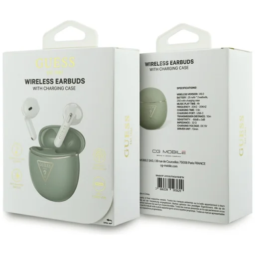 Khaki Guess Gold Line Triangle TWS fülhallgató - 6