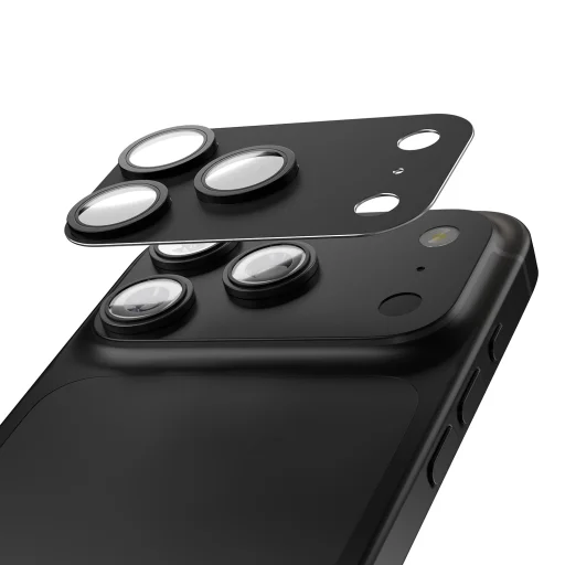 iPhone 17 Pro Max fekete Etteri teljes kamera lencsevédő üvegfólia - 1