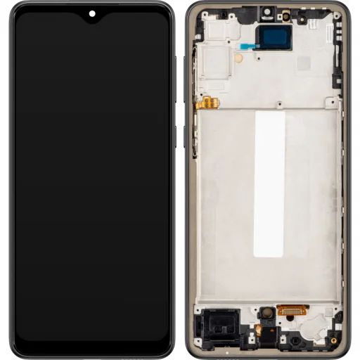 Samsung Galaxy A33 5G A336 kijelző modul, OLED verzió, utángyártott, fekete - 1