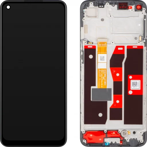 Oppo A55 LCD kijelző modul, Csillagfekete - 1