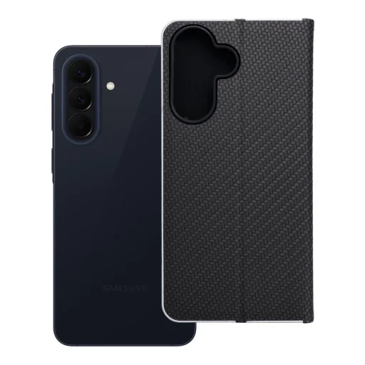 Samsung Galaxy A57 LUNA Book Karbónové puzdro čierne - 11