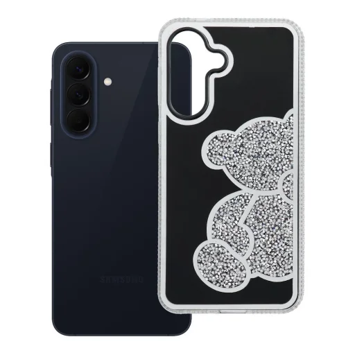 Samsung Galaxy A57 TEDDY BEAR strieborný obal - 10