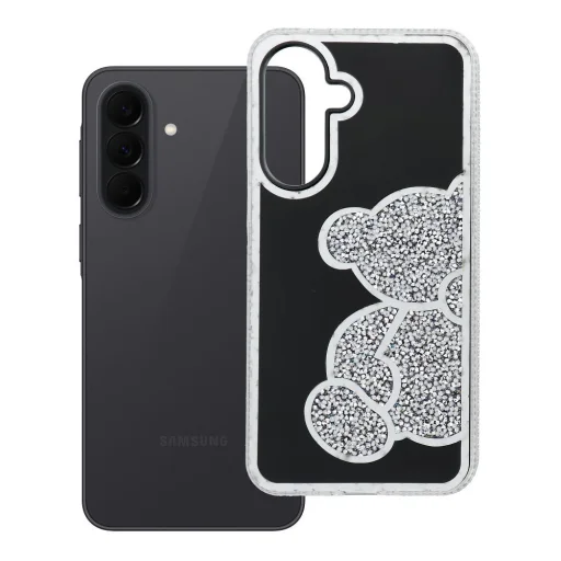 Samsung Galaxy A37 5G Teddy Bear strieborné puzdro - 11