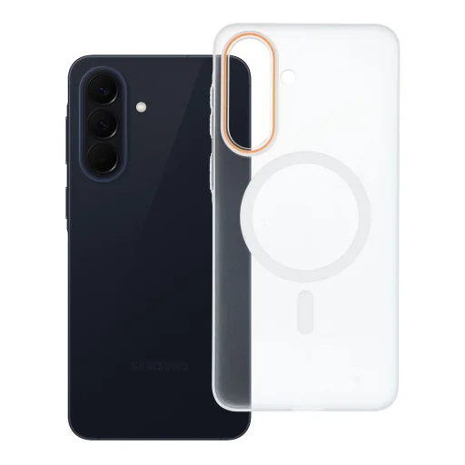 Samsung Galaxy A57 tok GO NARANCSSÁRGA MagSafe kompatibilis tok átlátszó - 6