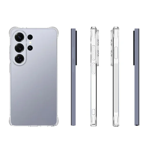 Samsung Galaxy S26 Ultra ütésálló, csúszásmentes, megerősített TPU tok – átlátszó - 1