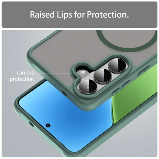 Samsung Galaxy S26 Plus Techsuit - HaloFrost II MagSafe - Green tok - 4