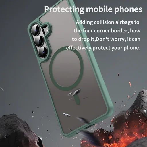 Samsung Galaxy S26 Plus Techsuit - HaloFrost II MagSafe - Green tok - 6