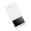 Baseus - Power Bank Star-Lord (PPXJ080102) - 2x USB, Type-C, Micro-USB, 22.5W, 30000mAh, Type-C kábel, 3A, 30cm - Fehér thumbnail