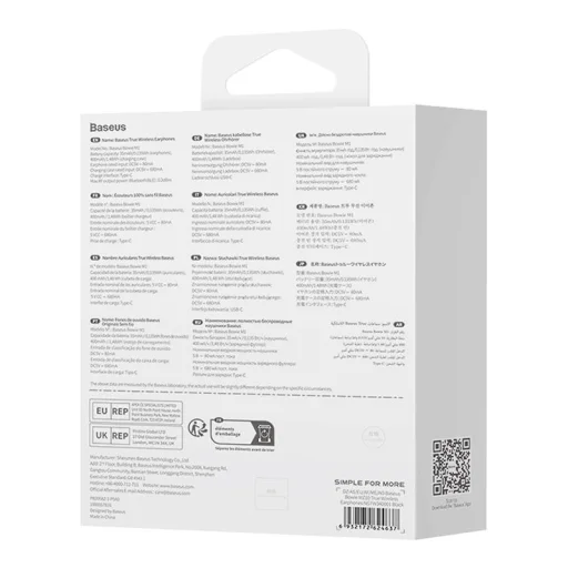 Baseus - Vezeték nélküli Fülhallgató Bowie MZ10 (NGTW340001) - TWS, Bluetooth - Fekete - 10