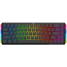 Proove - Vezeték nélküli gamer billentyűzet AFK (WKAFKEN22001) - 2.4GHz, Bluetooth, RGB háttérvilágítás, 68 gomb, 1500mAh, 1.5m - Fekete