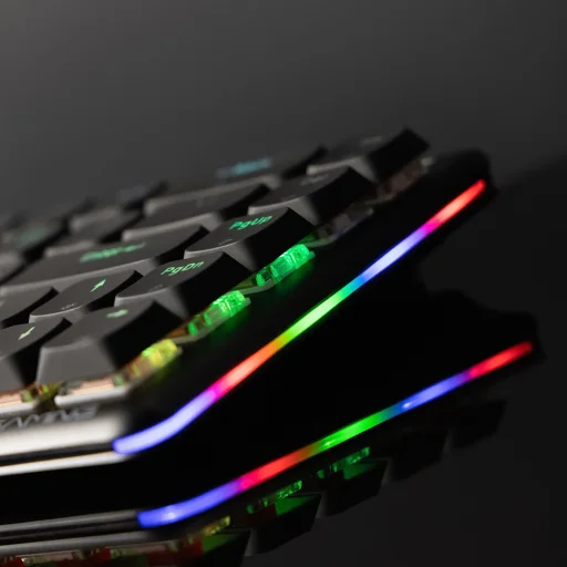 Proove - Vezeték nélküli gamer billentyűzet AFK (WKAFKEN22001) - 2.4GHz, Bluetooth, RGB háttérvilágítás, 68 gomb, 1500mAh, 1.5m - Fekete - 6