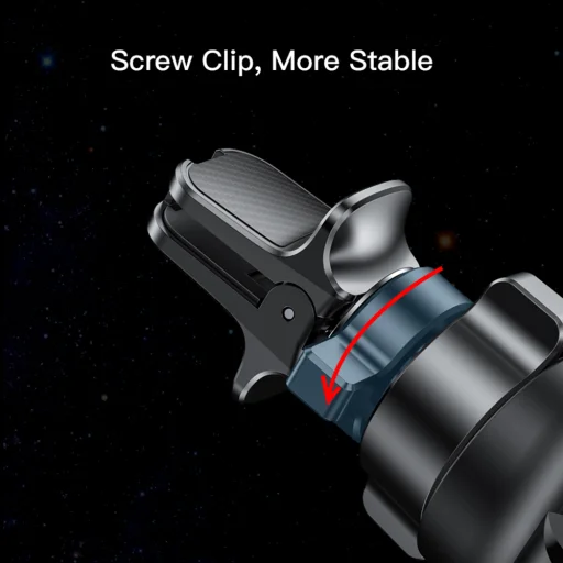 Yesido - Autós telefontartó vezeték nélküli töltéssel (C186) - Műszerfalra vagy szellőzőrácsra, 15W - Fekete - 8
