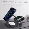 Yesido - Vezeték nélküli töltőállomás (DS12) - iPhone, iWatch, AirPods, Apple Pencil, 15W - Fekete thumbnail