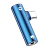 Adapter AU07 2 az 1-ben USB-C kék USB-C + 3,5 mm SJ277TC02 (US-SJ277) thumbnail