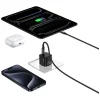 USB-C töltőadapter USAMS JC Series CC289 25W GaN Mini Gyors Töltő fekete thumbnail