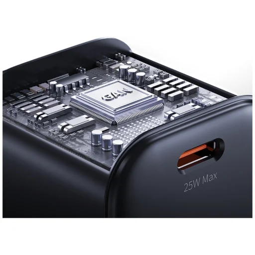 USB-C töltőadapter USAMS JC Series CC289 25W GaN Mini Gyors Töltő fekete - 5