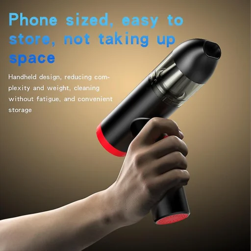 Yesido - Autós porszívó (VC06) - Fújásra és szívásra, 96W, 2000mAh, 60000rpm - Fekete - 2