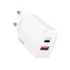 USAMS T35 US-CC121 Hálózati USB-C töltő adapter fehér thumbnail