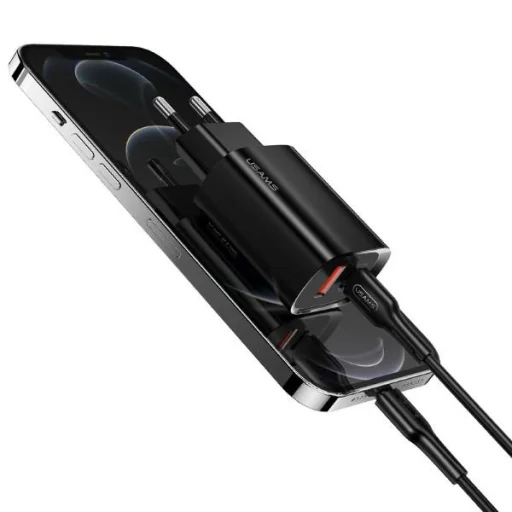 USAMS T35 US-CC121 Hálózati USB-C töltő adapter fehér - 4