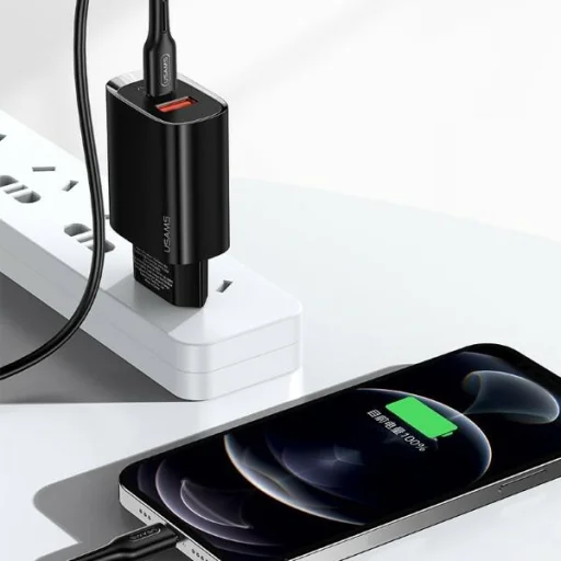USAMS T35 US-CC121 Hálózati USB-C töltő adapter fehér - 5