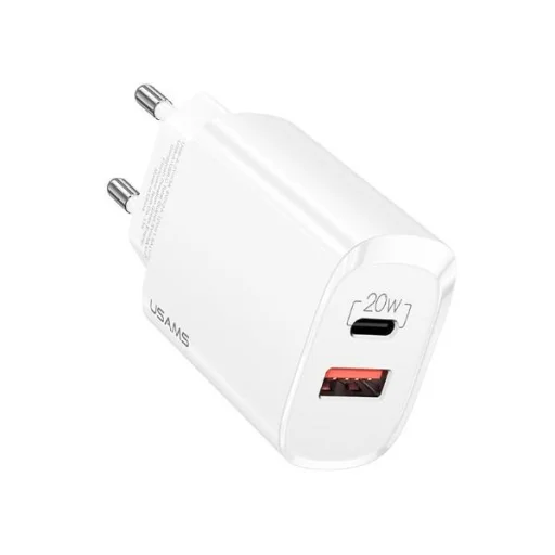 USAMS T35 US-CC121 Hálózati USB-C töltő adapter fehér - 1