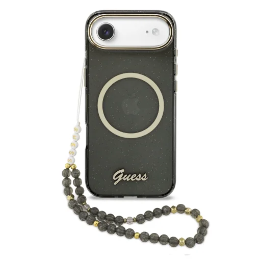 Guess IML Glitter Script Strap MagSafe iPhone 17 Air tok - 1