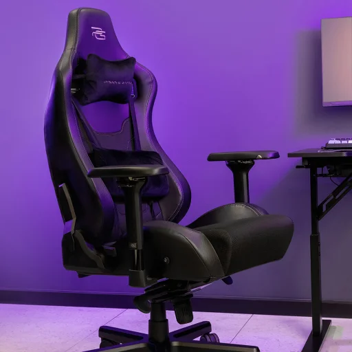 Proove - Gamer Szék Warrior (GCWR0001011) - 4D Kartámasz, 135° Háttámla, Békamechanizmus, Fél-PU, Aktív Hűtés - Fekete - 5