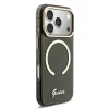Guess IML Glitter Script Strap MagSafe tok iPhone 17 Pro fekete tok thumbnail