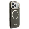Guess IML Glitter Script Strap MagSafe tok iPhone 17 Pro Max fekete tok thumbnail