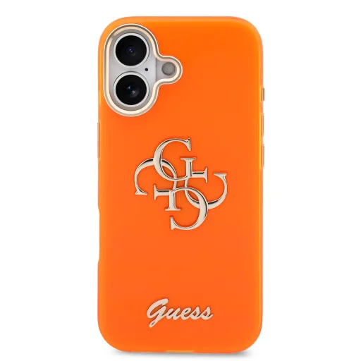 Guess IML 4G Script Metal Logo iPhone 17 tok narancssárga - 3