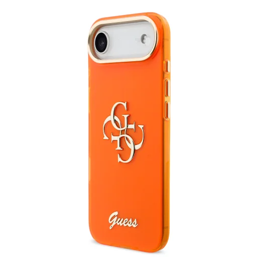 Guess IML 4G Script Metal Logo tok iPhone 17 Air-hez Narancs - 2